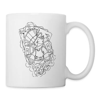 Spielkarten - Tasse - Weiß - Rechts