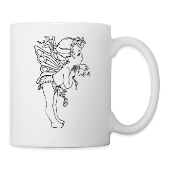 Elfe ange cupidon - Mug blanc - blanc - Droite