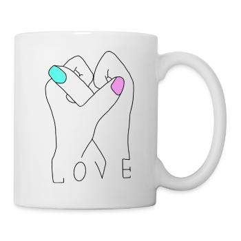 Amitié - Mug blanc - blanc - Droite
