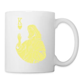 L’équipe Jésus-Christ est le Roi de Cœur Religieux - Mug blanc - blanc - Droite