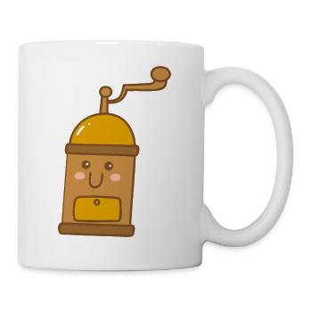Kawaii Cute Coffee Grinder - Mug - white - Right