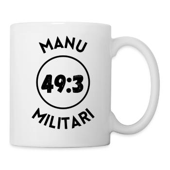 LOGO Manu militari - Mug blanc - blanc - Droite