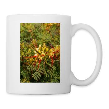 Oiseau de paradis Erythrostemon Gilliesii - Mug blanc - blanc - Droite