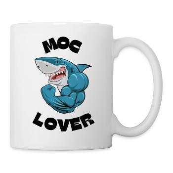 requin - Mug blanc - blanc - Droite