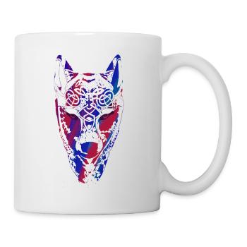 Wolf, Wikinger, germanen, asgard, midgard,valhalla - Tasse - Weiß - Rechts