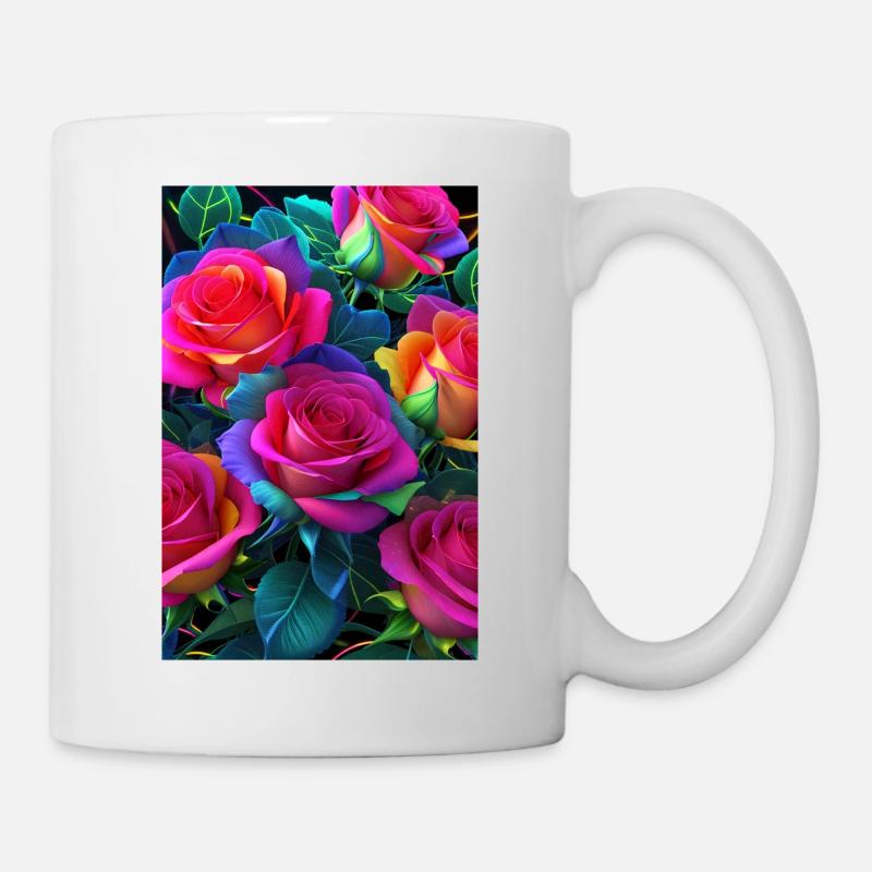 Floral 145 - Mug blanc - blanc