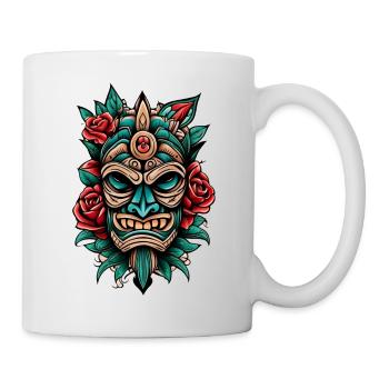 Tiki - Mug blanc - blanc - Droite