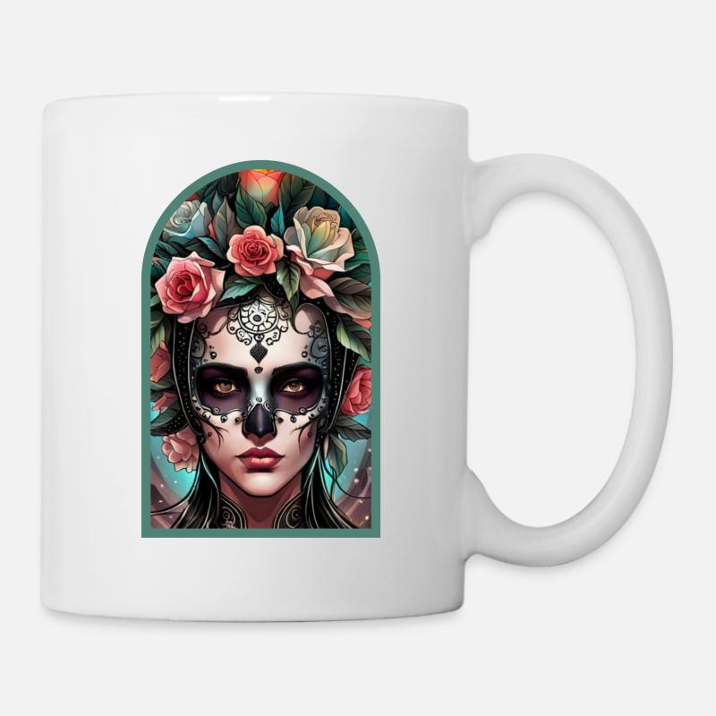 Tag der Toten - Dia de los Muortos - Tasse - Weiß