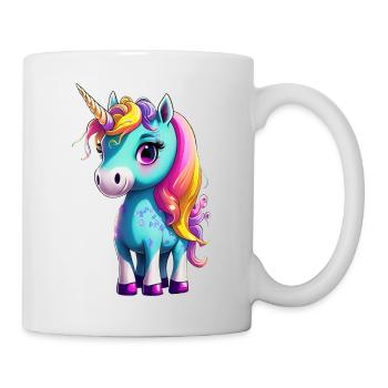 Einhorn / Unicorn Design - Tasse - Weiß - Rechts