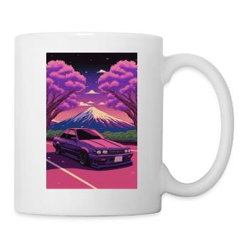 90s Anime Retrowave - Mug - white - Right