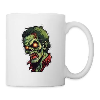 Cartoon zombie - Mug - white - Right