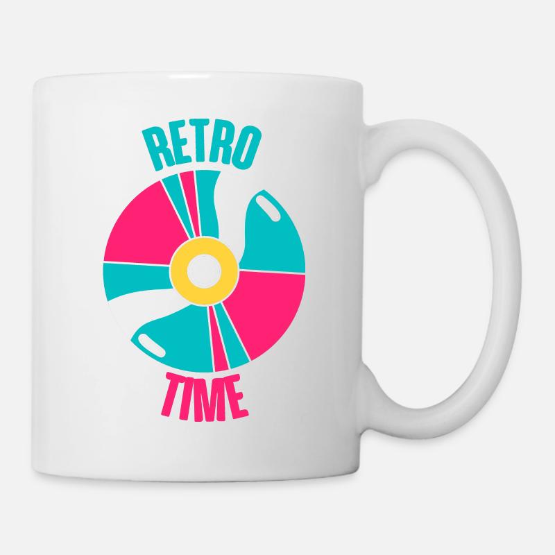 Retro-Zeit - Tasse - Weiß