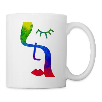 Fashion Cute Vintage Style Trendy 90s Funny Vogue - Mug - white - Right