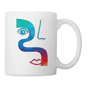 Mode Mignon Vintage Style Trendy 90s Funny Vogue - Mug blanc - blanc - Droite