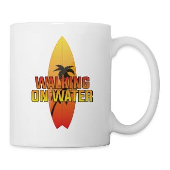Surfing Surfboard Surfer Wassersport - Tasse - Weiß - Rechts