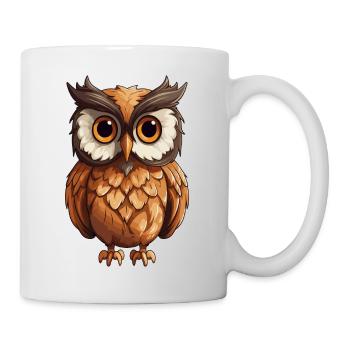 Eule - Tasse - Weiß - Rechts