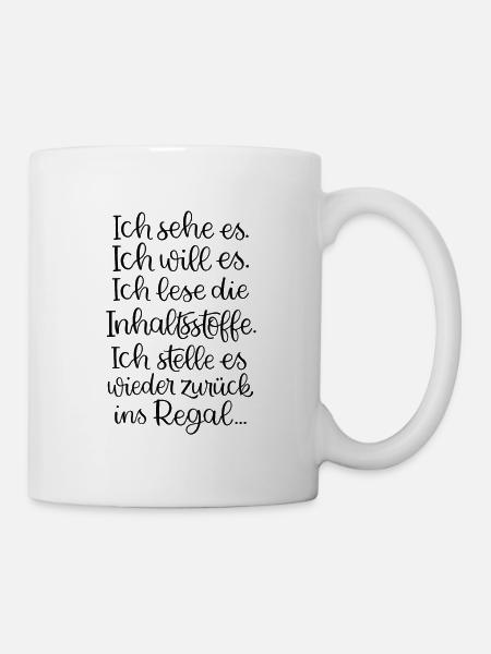 Inhaltsstoffe Nr. 2 - Tasse - Weiß