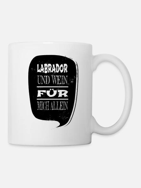 weisswein tier schäferhund - Tasse - Weiß