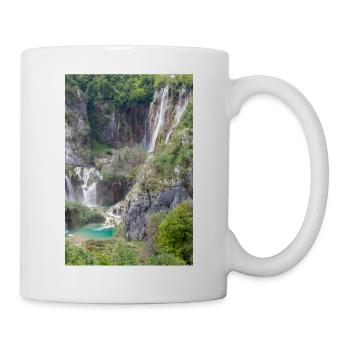 Veliki Slap Wasserfall Nationalpark Plitvicer Seen - Tasse - Weiß - Rechts