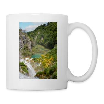 Wasserfall Veliki Slap in den Plitvicer Seen - Tasse - Weiß - Rechts