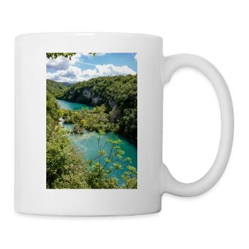 Nationalpark Plitvicer Seen: kristallklares Wasser - Tasse - Weiß - Rechts