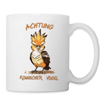 Komischer Vogel - Tasse - Weiß - Rechts