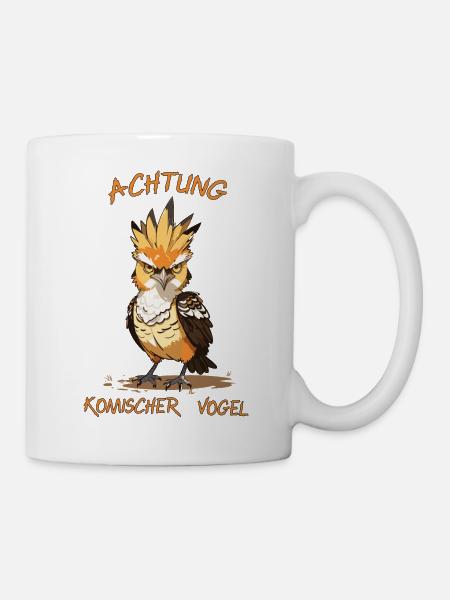Komischer Vogel - Tasse - Weiß