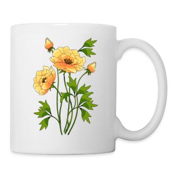 Fleur - Mug blanc - blanc - Droite