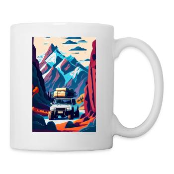 Vallée tout-terrain - Mug blanc - blanc - Droite