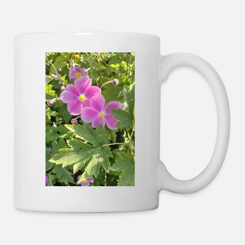 ANÉMONES D’AUTOMNE - Mug blanc - blanc