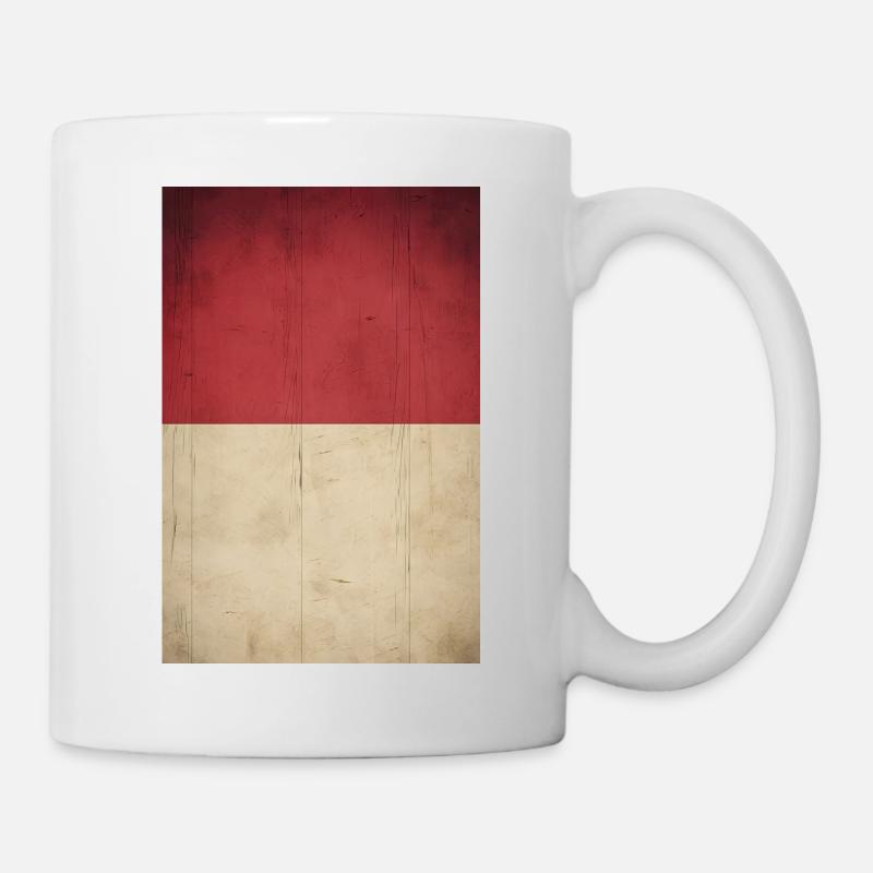Flagge "Indonesien" - Tasse - Weiß