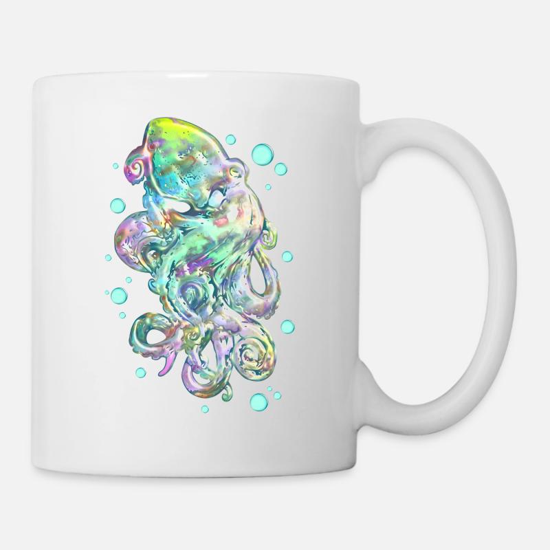 Oktopus - Tasse - Weiß