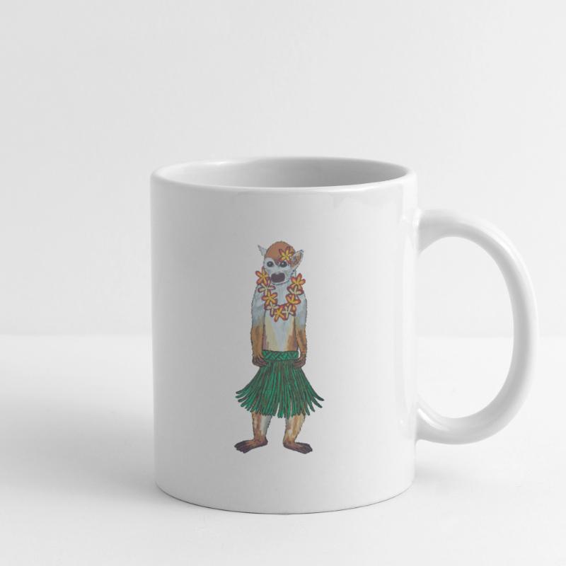 Squirrel Monkey Monkey Hawaii Hula Monkey Hula Hoola Mug