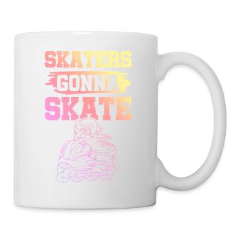 skate skaten - Tasse - Weiß - Rechts