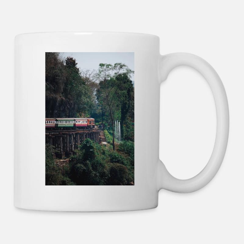 Train kantchanaburi - Mug - white