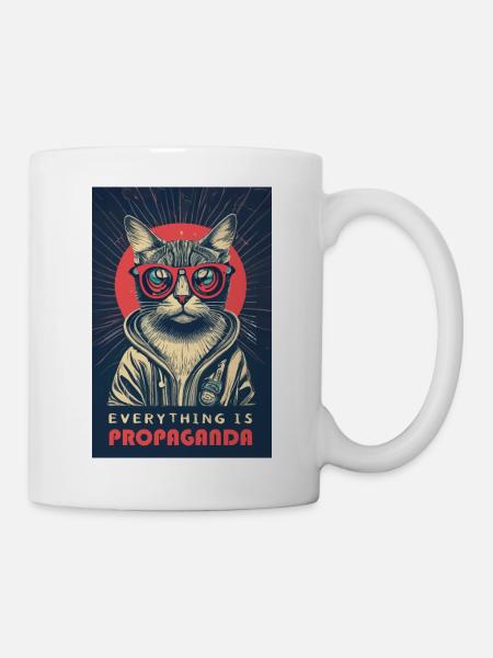 Tout est chat de propagande - Mug blanc - blanc