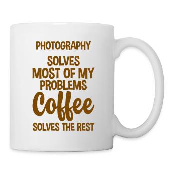 Photography Solves Most Of My Problems 2 - Mug - white - Right
