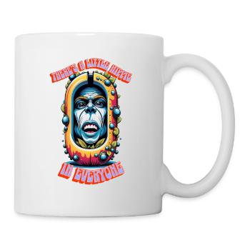 Il y a un peu de hippie dans tout le monde 10 - Mug blanc - blanc - Droite