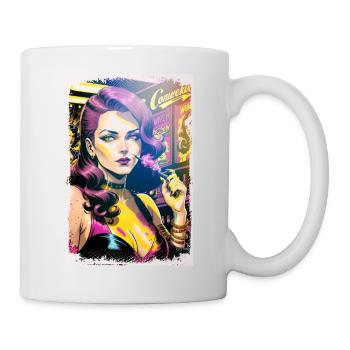 Smoking hot women - Mug - white - Right
