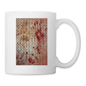 Bloody metal plate - Mug - white - Right