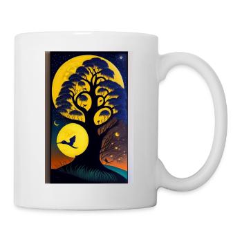 L’arbre - Mug blanc - blanc - Droite