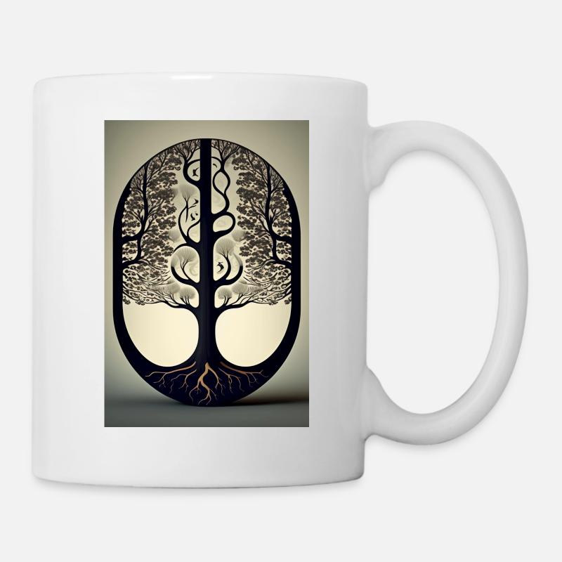 Vue sur la forêt - Mug blanc - blanc