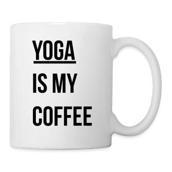 Yoga is my Coffee - Mug - white - Right