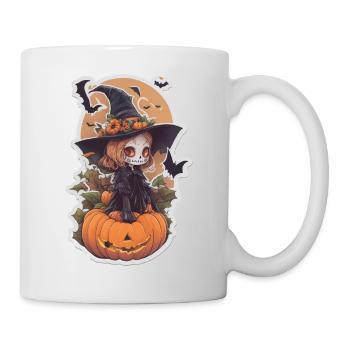 Helloween Pumpkin Witch - Mug - white - Right