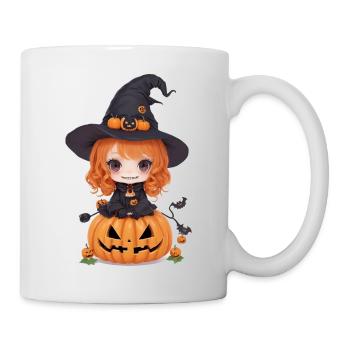 Helloween Pumpkin Witch - Mug - white - Right