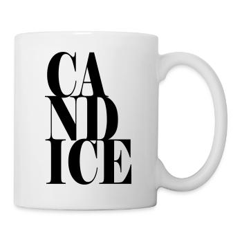 Candice Name Vorname Moderne Schrift Wort Art - Tasse - Weiß - Rechts