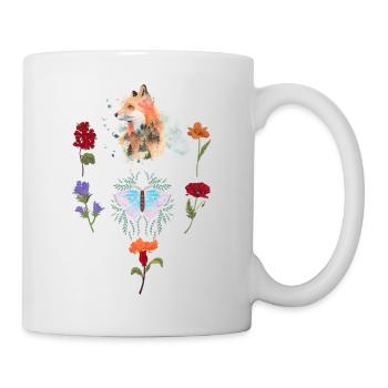 Flower Fox : A world full of nature and fantasy - Mug - white - Right