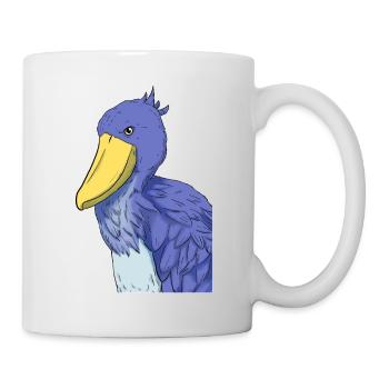 Schuhschnabel Vogel Ornithologe Wald I Geschenk - Tasse - Weiß - Rechts