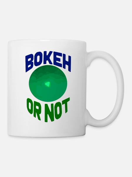 Bokeh hin oder her - Tasse - Weiß