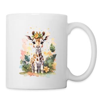 Giraffe - Tasse - Weiß - Rechts